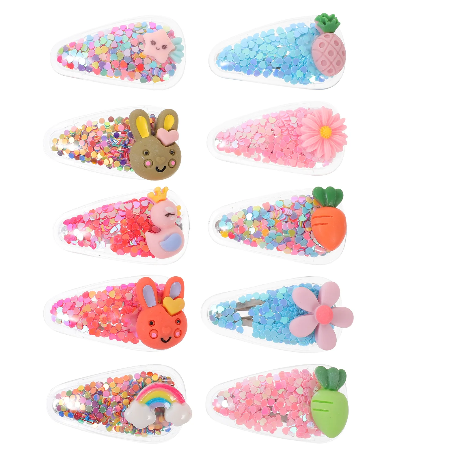 

10 шт., заколки для волос