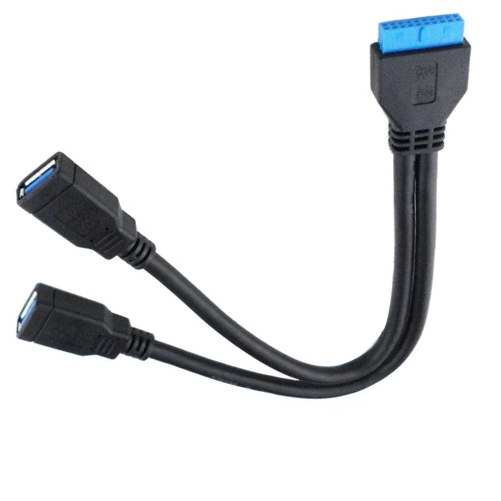 Основная плата Кабель передачи данных USB3.0 19/20-контактный к двойному гнездовому