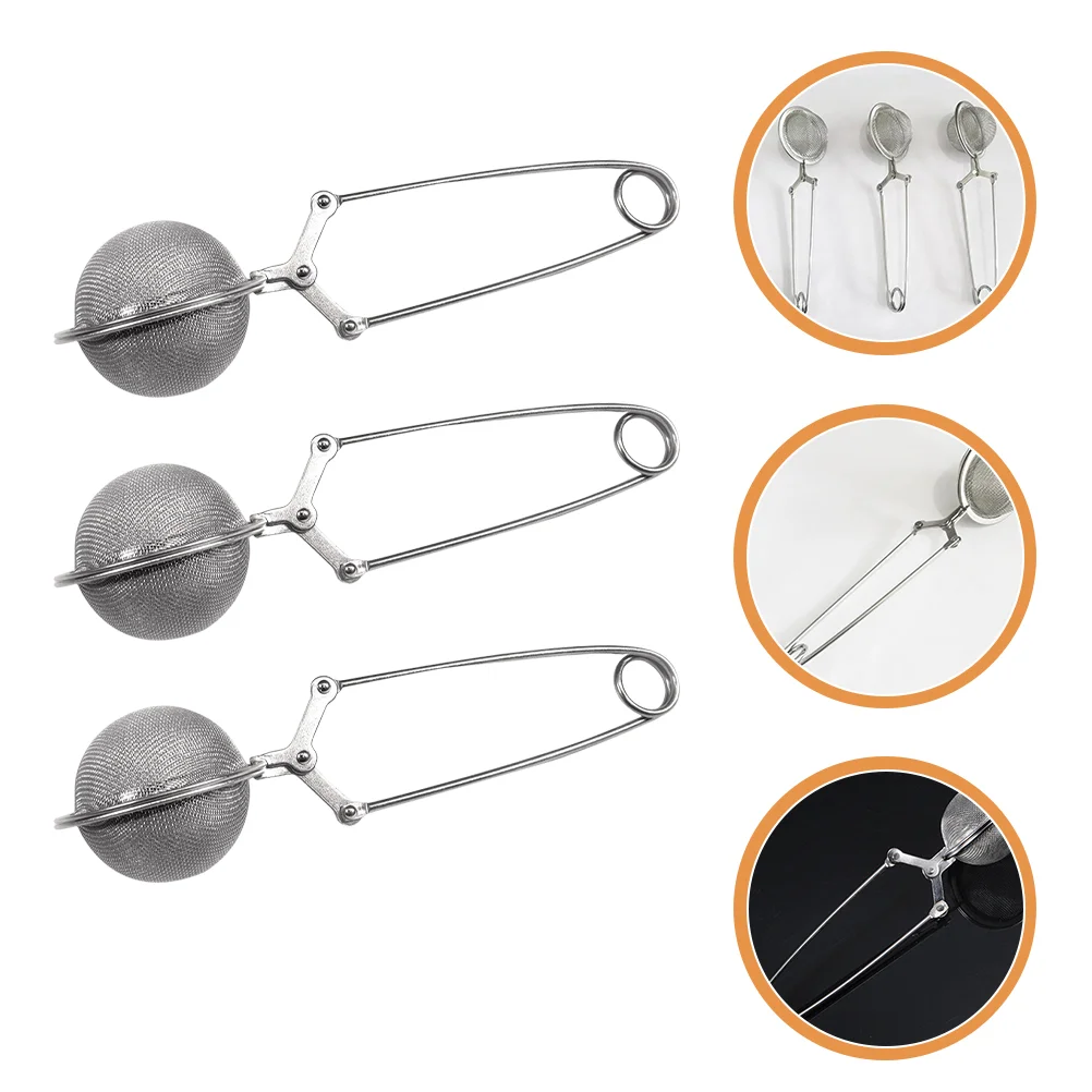 

Tea Strainer Ball Infuser Steel Leaf Filter Mesh Stainless Snap Loose Diffuser Steeper Interval Infusers Sieve Handle Metal Herb