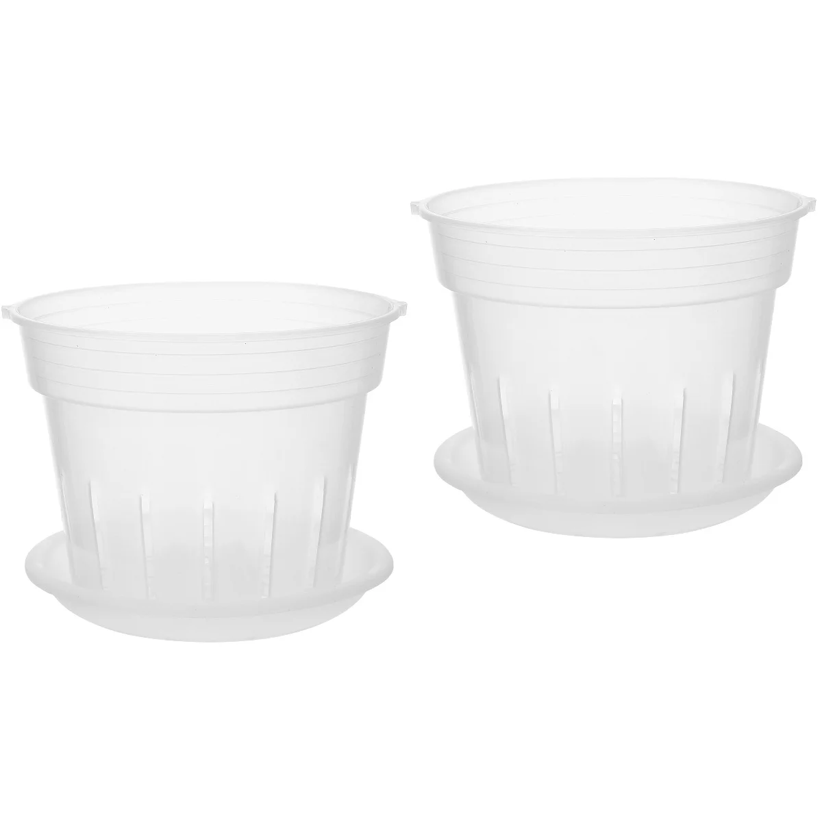 

2 Sets Phalaenopsis Hard Planting Cup Large Outdoor Planters Green Flowerpot Cups Plastic Indoor Plants Pots Nursery Garden