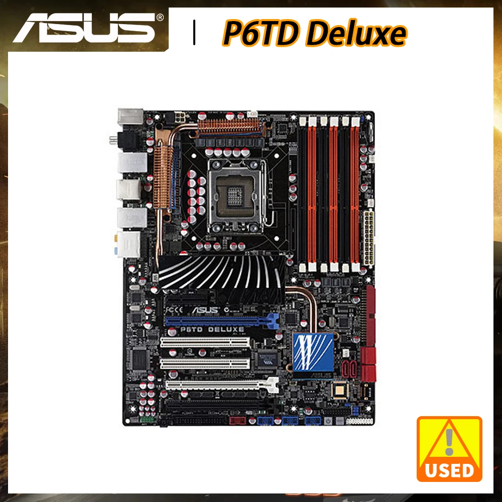 

ASUS P6TD Deluxe материнская плата 1366 материнская плата DDR3 Intel X58 24 ГБ PCI-E X16 DDR3 2000(OC) Память Поддержка Core i7 Extreme процессоры