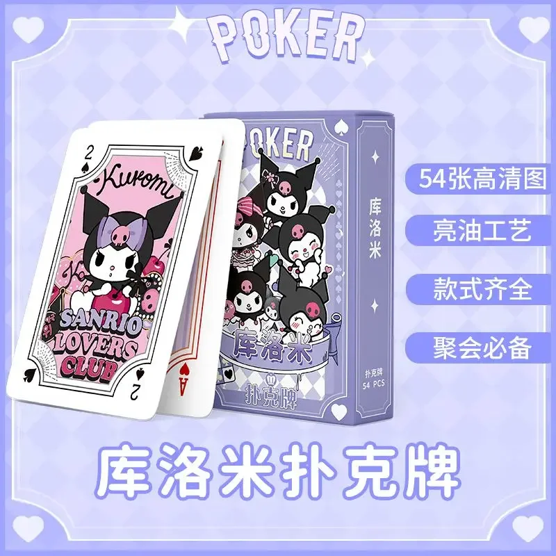 

Sanrio Kuromi Hellokitty Cartoon Japanese Playing Cards Party Card Game Playing Cards Kawaii Student Dormitory Essentials