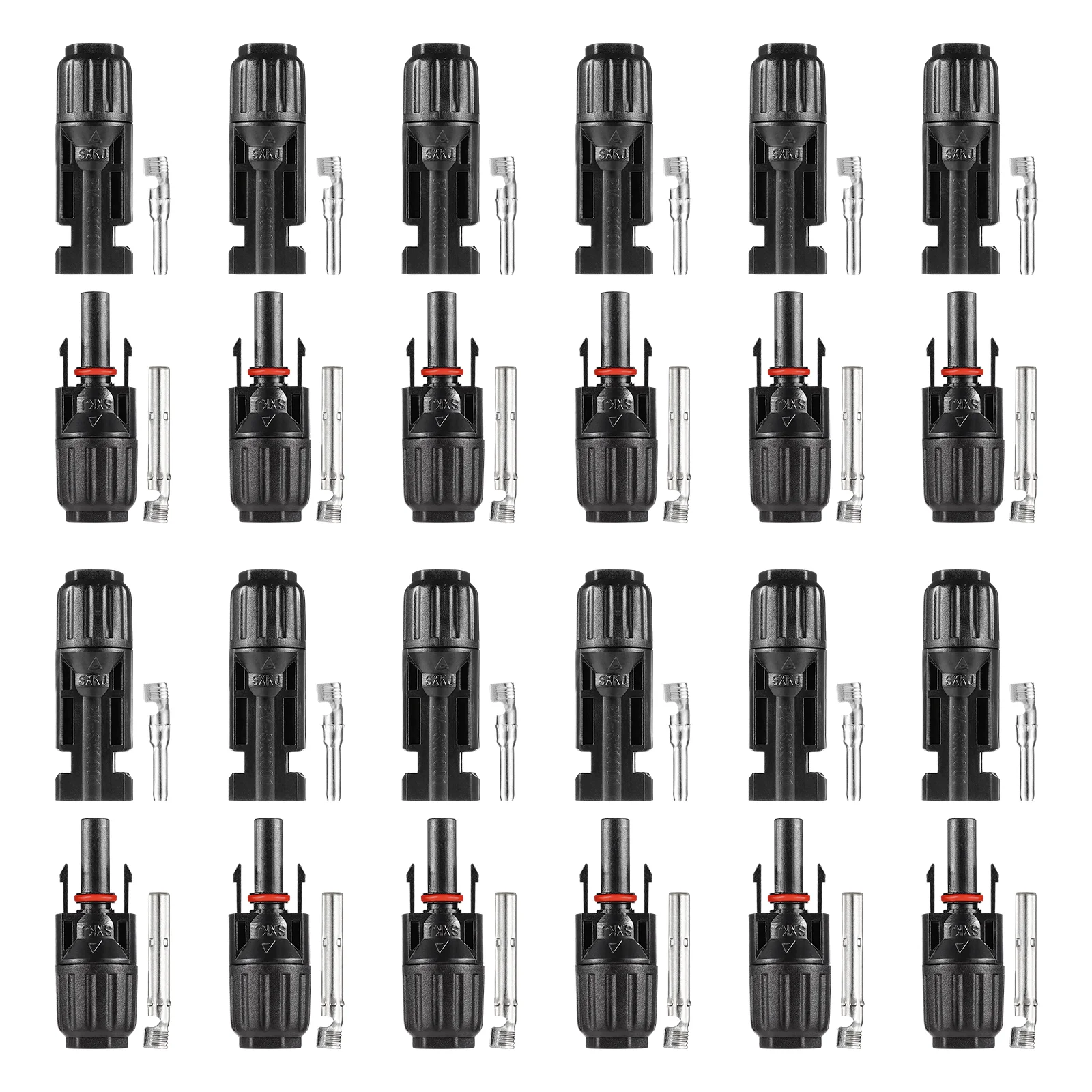 

20 Pairs Solar Panel Connectors Cable Connectors Male Female Solar Panel Connectors