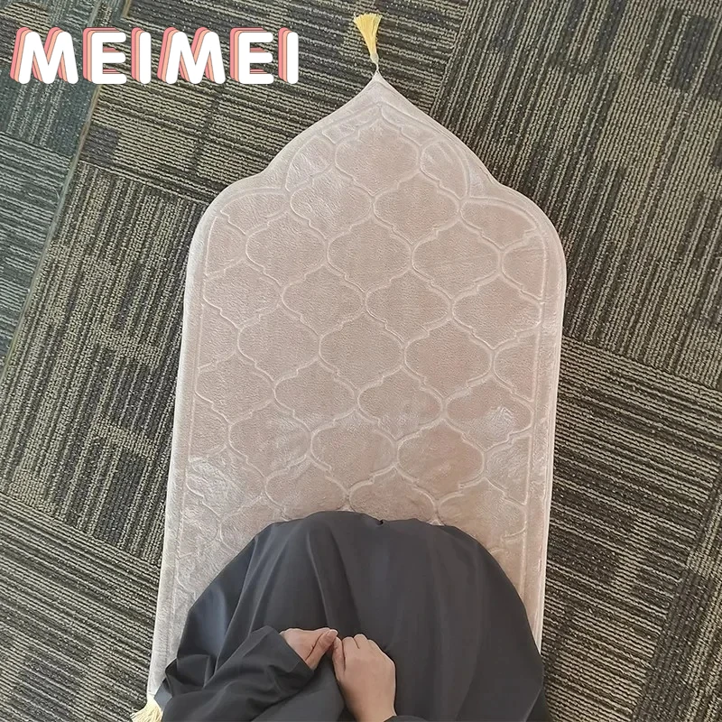 Роскошный Коврик для молитвы премиум класса нескользящий плюшевый удобный