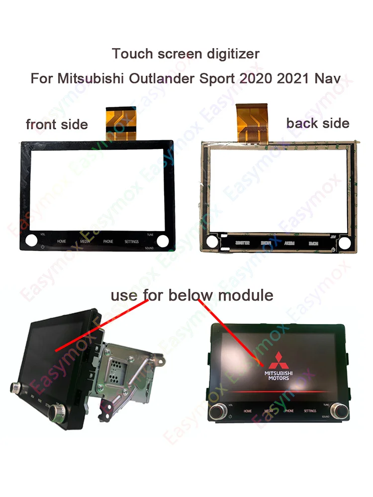 Навигационный дигитайзер с сенсорным экраном для Mitsubishi Outlander Sport 2020 2021 Nav OEM AM