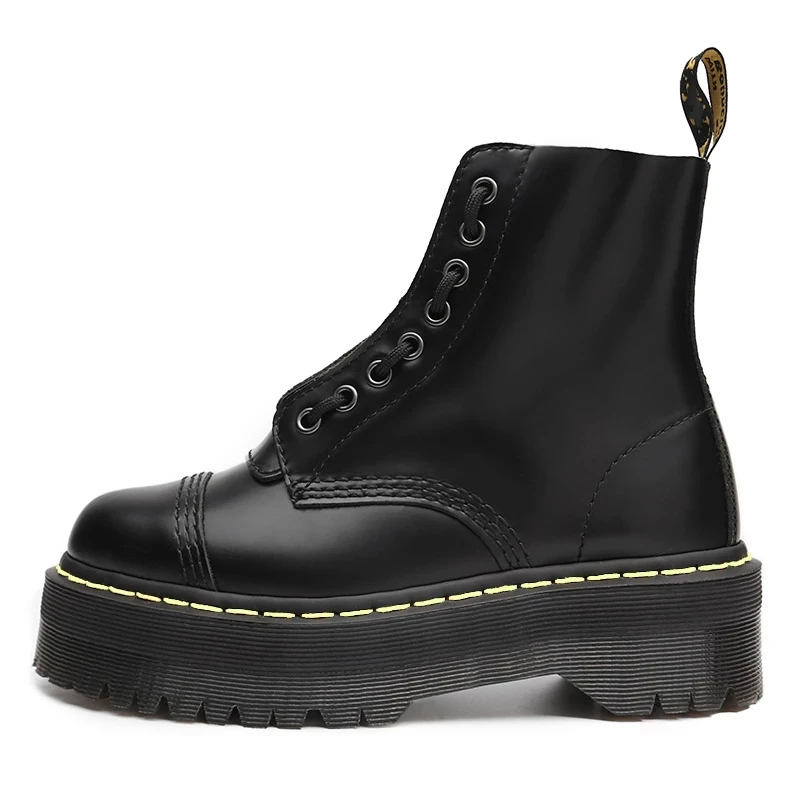 

Women Ankle Boots Women Leather High Platform Boots Martens Rainbow Motorcycle Women's Boots Martins Botas De Mujer