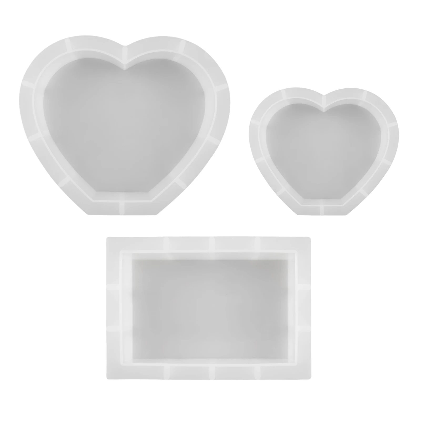 

Heart Resin Mold 3D Heart Shaped Silicone Molds Handmade Resin Casting Mould For Epoxy Resin DIY Photo Frame Flowers