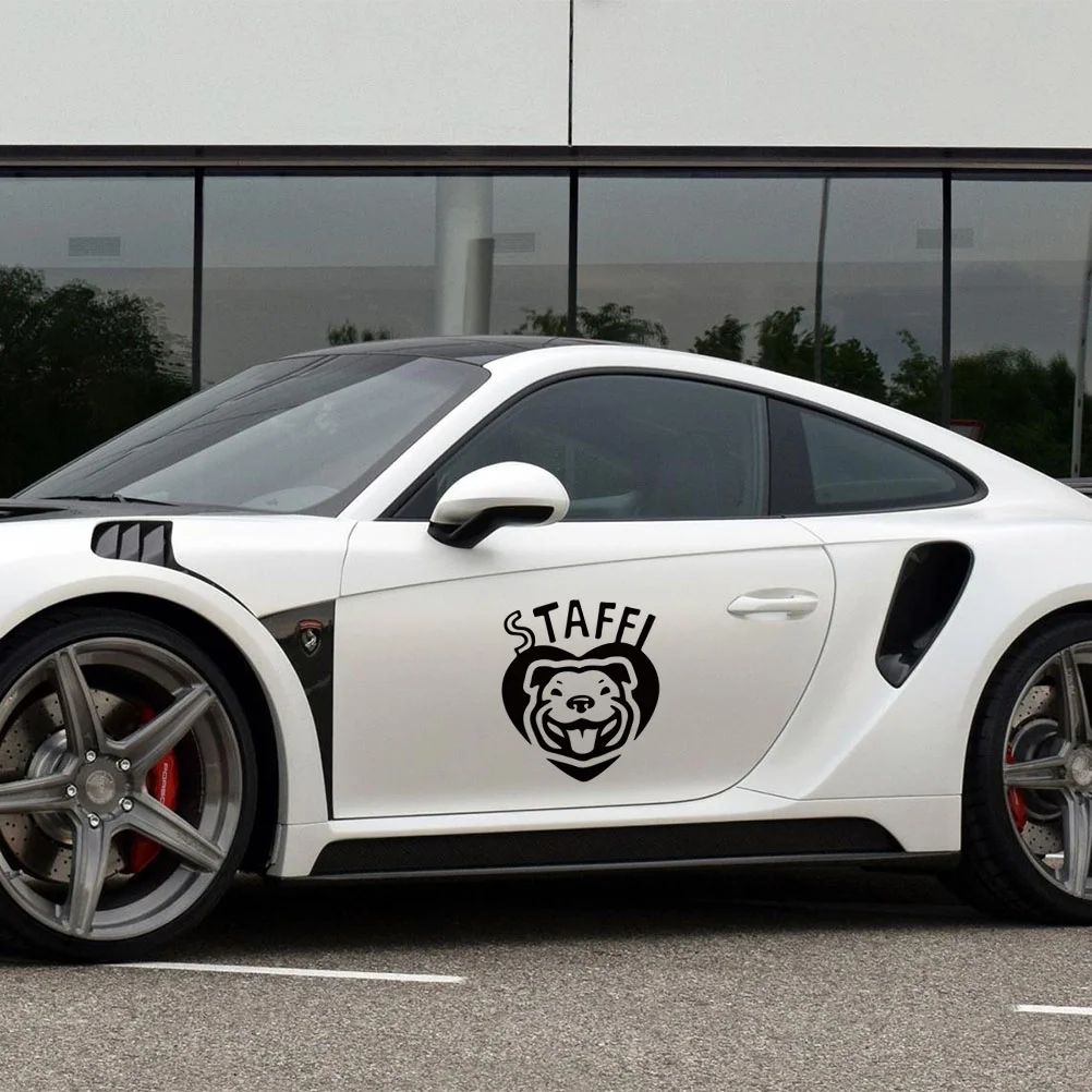 

2pcs STAFFI Removable Car Decal Sticker Car Body Bumper Decor Window Decoration for Auto Truck (Black) Lada granta