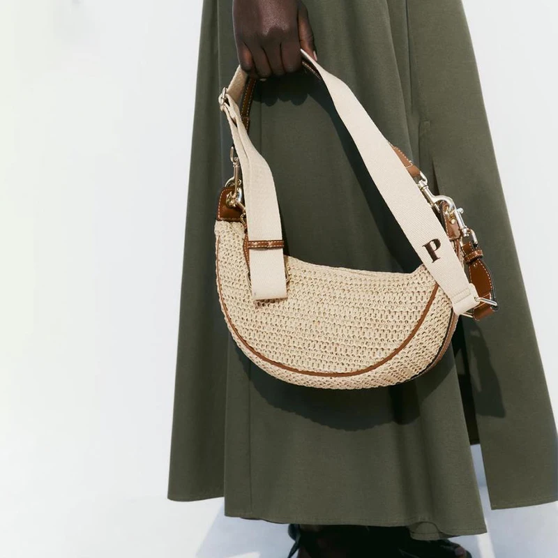 Женская сумка-почтальонка на плечо летняя пляжная сумка через для отдыха весну