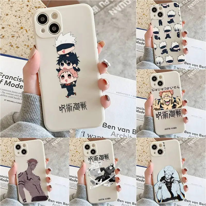 

Jujutsu Kaisen Phone Case For Iphone 7 8 Plus X Xr Xs 11 12 13 Se2020 Mini Mobile Iphones 14 Pro Max Case