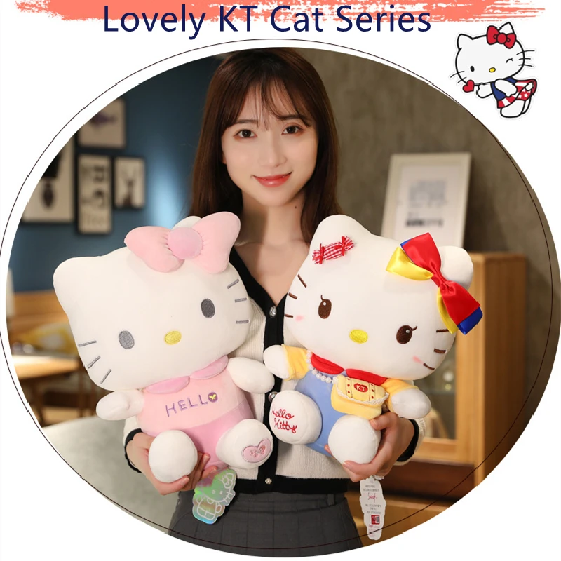 

Sanrio Hello Kitty Butterfly Skirt Plush Genuine Original Cute Kt Floral Dress Anime Plush Dolls Toy Cat Doll Stuffed Baby Toys