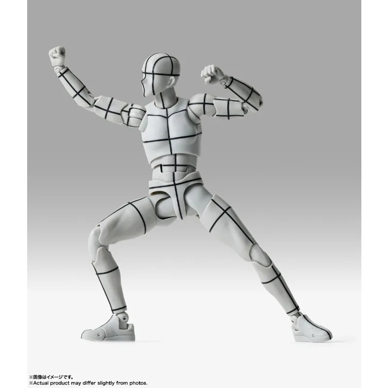 Фото Оригинальный набор Bandai S.H.Figuarts BODY-CHAN&KUN -Sports- Edition- WIRE FRAME- (серая версия) Аниме-фигурки, игрушки, модели №5