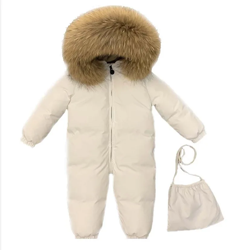 

Baby Boys Girls Winter Clothes White Duck Down Romper
