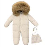 baby boys girls winter clothes white duck down romper