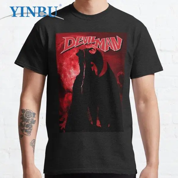 

Devilman funny t shirt for men 2023 new YIN BU Men's clothing
