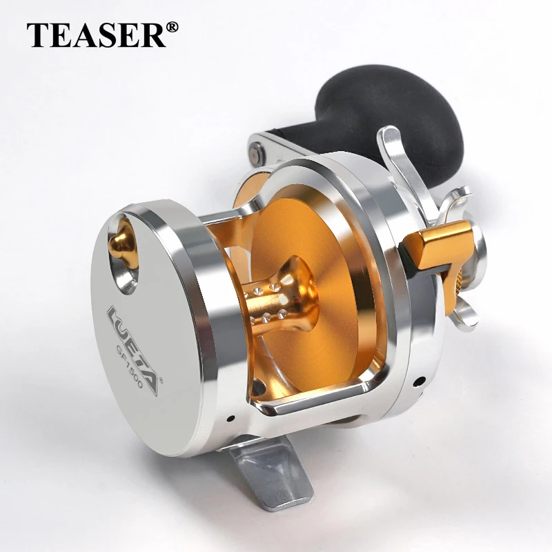 

WGF Full Metal Slow Fishing Reel 8+1BB 6.3:1 Max 13kg Slow Jigging Reel Single Hand Saltwater Trolling Reel