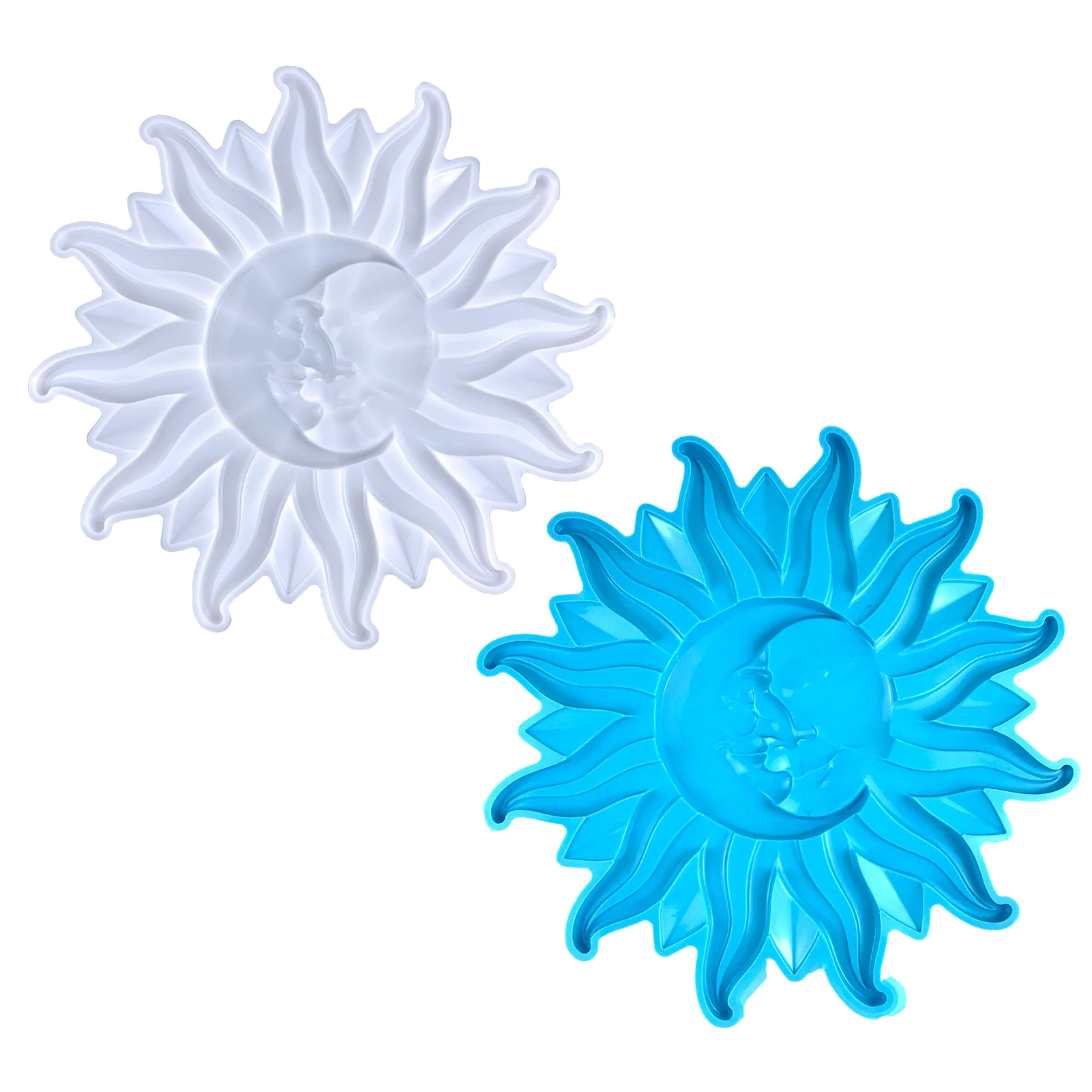 Силиконовая форма Moon Sun Face силиконовые формы для эпоксидной смолы декоративные