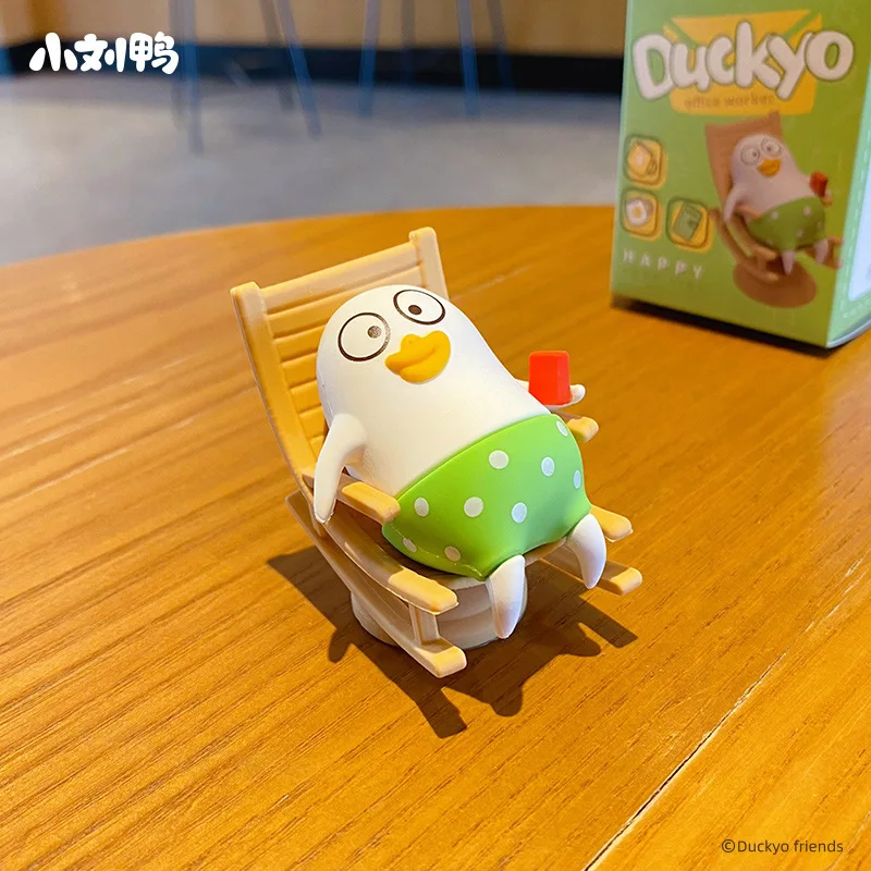 Фото ОРИГИНАЛЬНАЯ игрушка Duckyo Friends Shake, фигурка, настольные автомобильные украшения, мультяшные аниме, подарки на день рождения для мальчиков и девочек №4