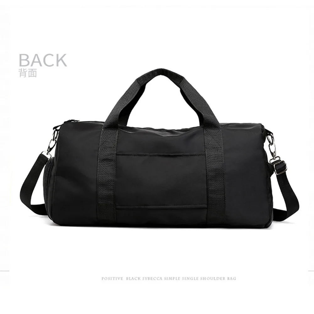 Leisure One Shoulder Training Bags Nylon Dry Wet Separation Fitness Bag Sports Bag Women Hand Held Cross Body Travel Luggage Bag