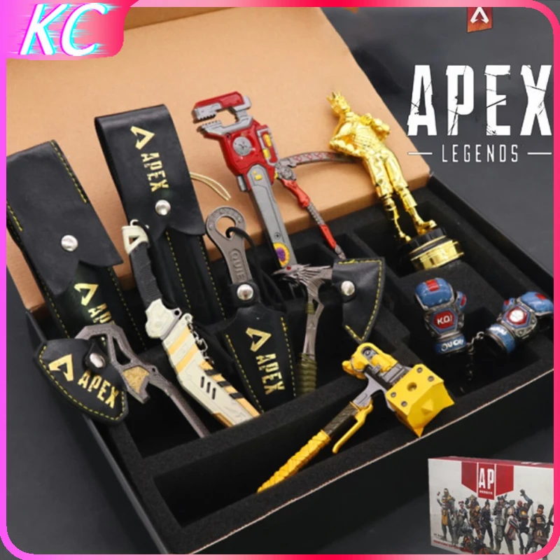 

11 шт./компл. Apex набор меча из сплава Apex Legends игра репродукция модель оружия ниндзя катана Косплей Фигурки игрушки для детей мальчиков подарок