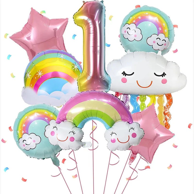 

Набор шаров-облаков и цифр для дня рождения 1-9 лет