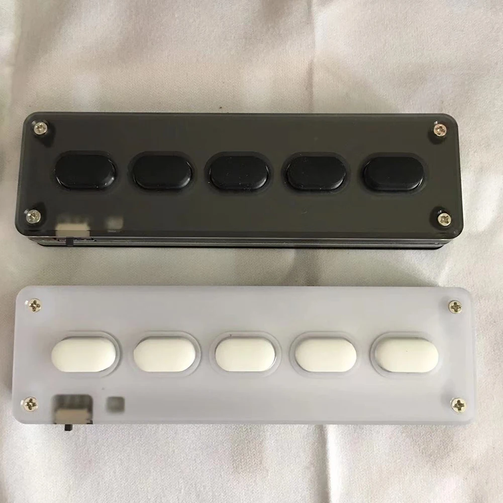 

5 клавиш, клавиатура на заказ, совместимая с Bluetooth, Type-C, программируемая клавиатура на заказ, «сделай сам», быстрая копия, вставка для офисных ...