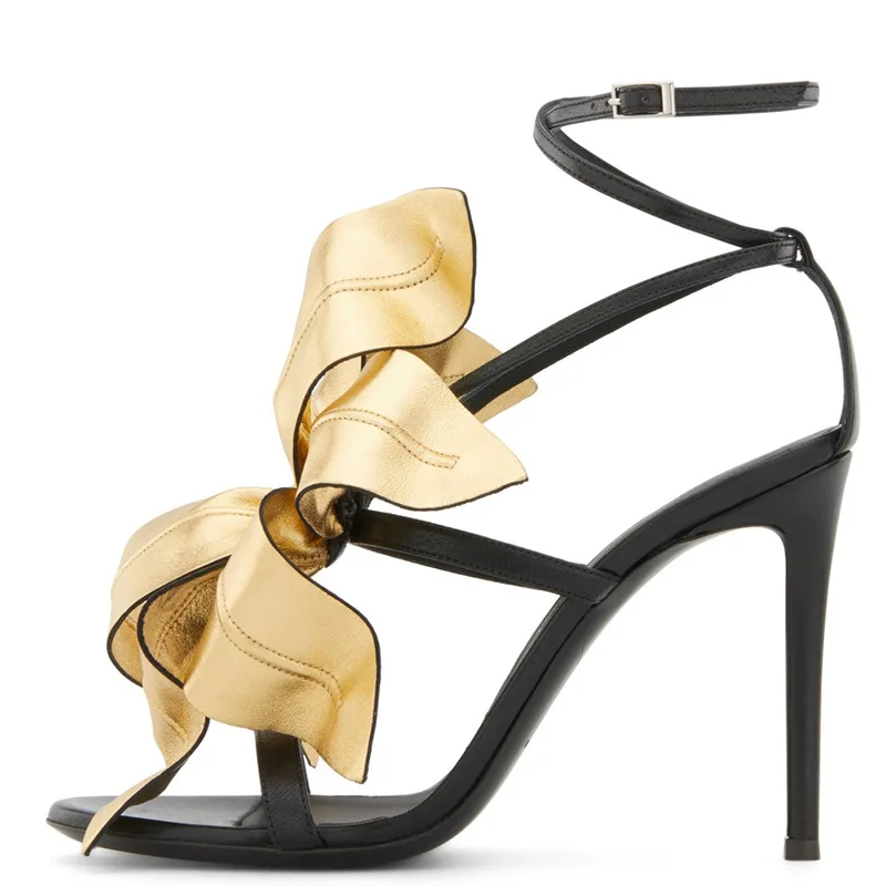 

Summer Flower Woman Sandals Buckle Strap Sandals Thin Heels Shoes Women Fashion Casual Sandals Narrow Band Lady Sandals Outside