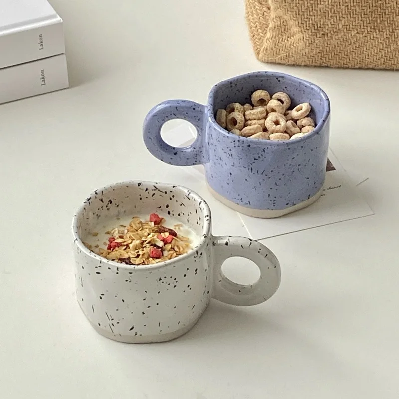 

Кружка в скандинавском стиле с брызгами и чернилами, кружка с защитой от ветра, кофейная чашка для студентов и офиса, кружка для завтрака, кр...