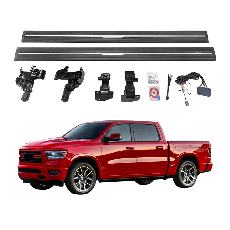 Фото Алюминиевые подножки Noble AKM для Dodge Ram 1500 Power Step Side By Side 4x4 №1