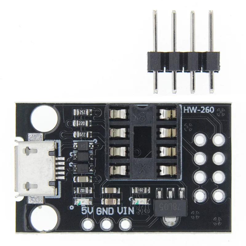 

Development Programmer Board for ATtiny13A/ATtiny25/ATtiny45/ATtiny85