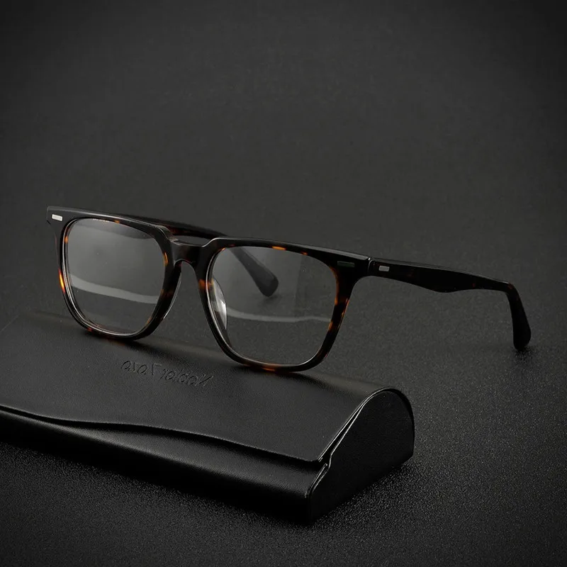 Оправа для очков в ретро-стиле мужчин прямоугольные очки по рецепту близорукости