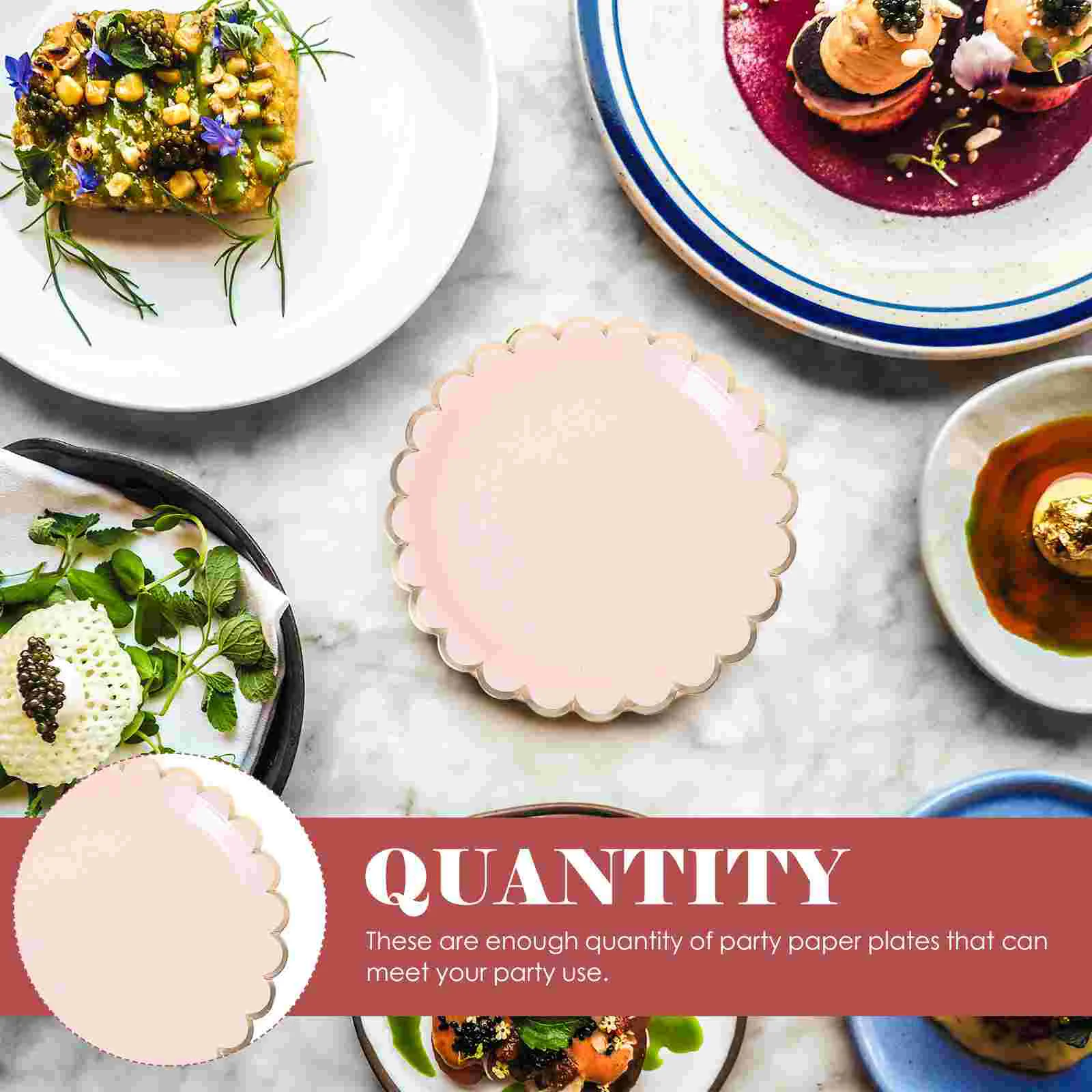 16 шт. элегантные одноразовые вечерние десертные тарелки для торта бумажная