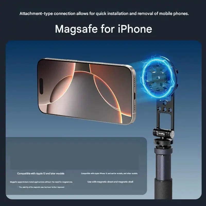 Фото Крепление SmallRig для холодного крепления, держатель MagSafe для телефона, кронштейн для селфи-камеры и монитора 5156/5155/5157 Новинка №3