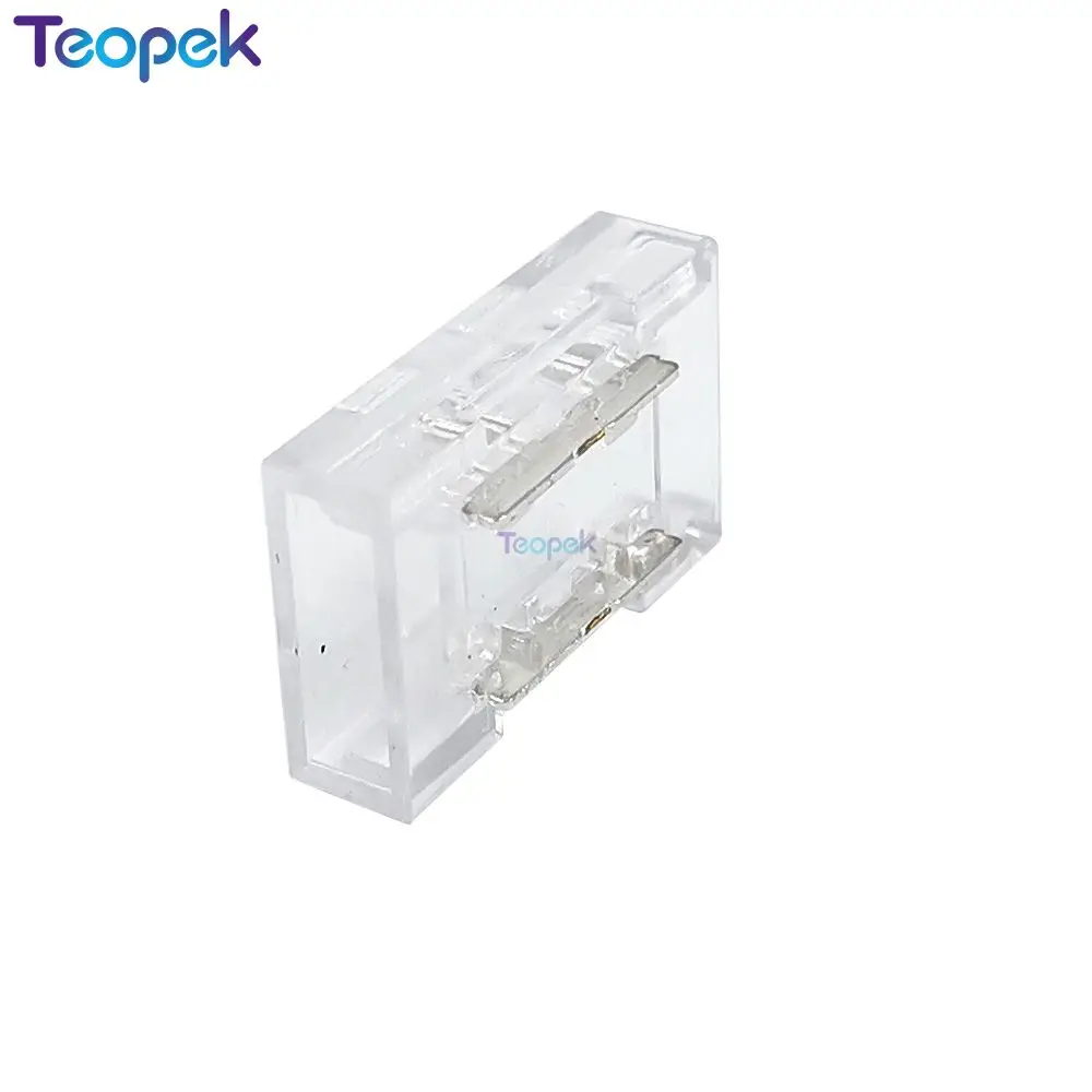 

5 шт. 2-контактные 8 мм/10 мм светодиодные ленты FCOB T L X-образные беспаечные разъемы для 10 мм 8 мм COB светодиодные ленты легкое подключение