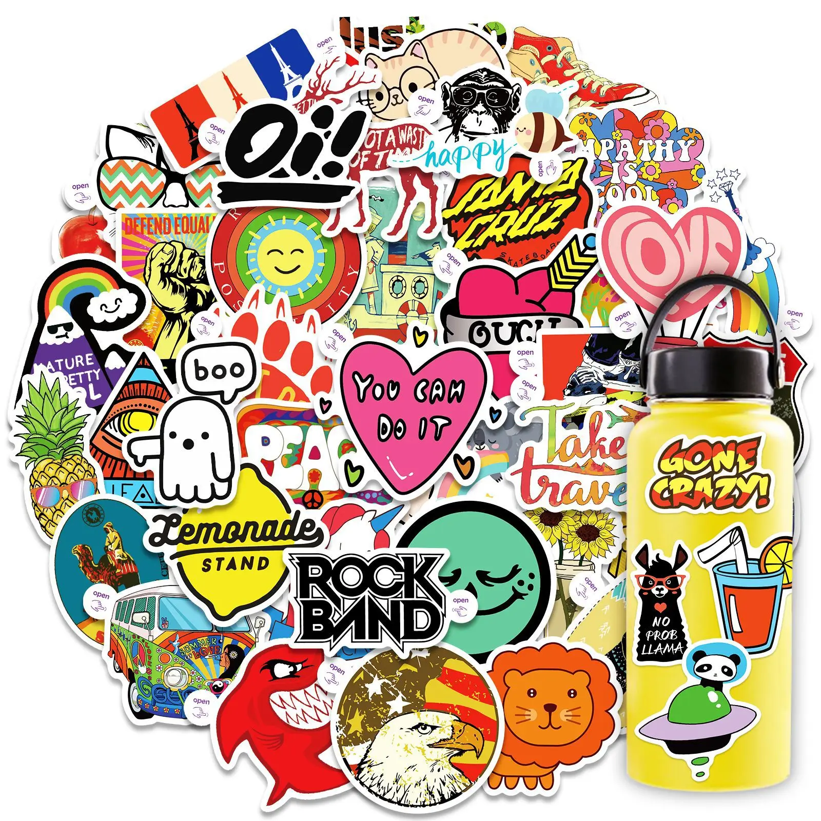 

10 /30/ 50 шт., Стикеры для шлема, скейтборда