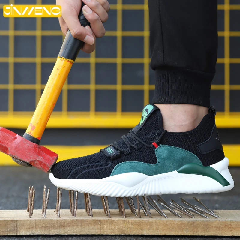 

Dropshipping Men Women Work Shoes Steel Toecap Safety Boots European Standard Anti-smash Anti-puncture Sport Shoes Safety Shoes