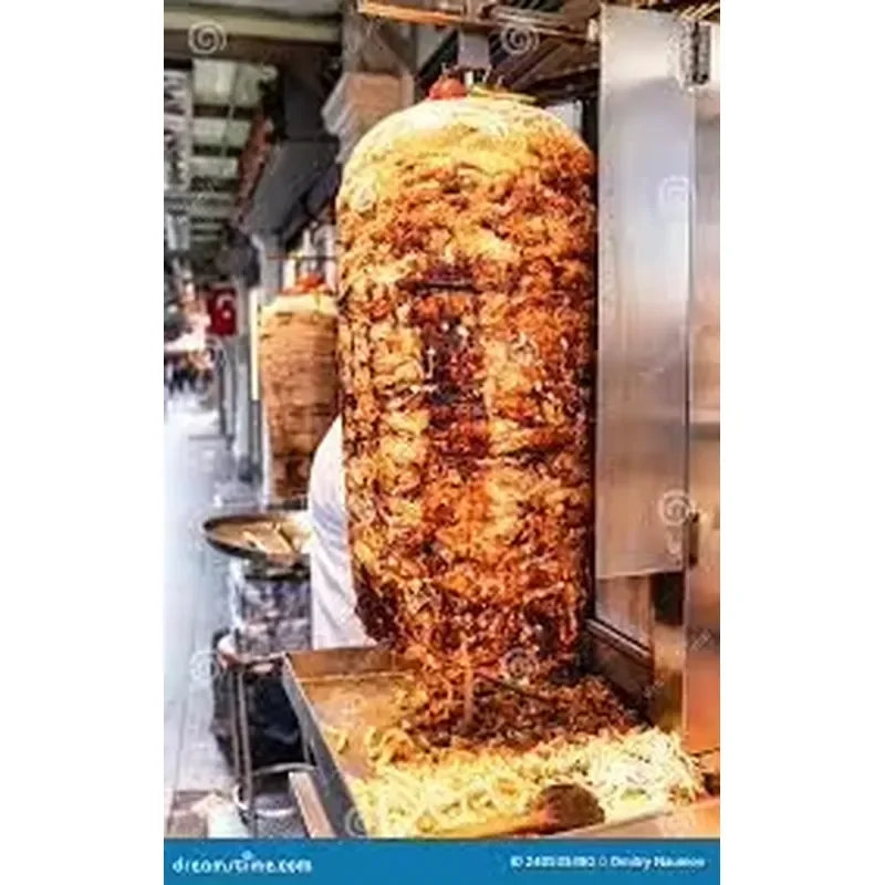 Фото Коммерческая электрическая портативная мясорезка: новая машина для нарезки гироса, кебаба, шаурмы для ресторанов №2