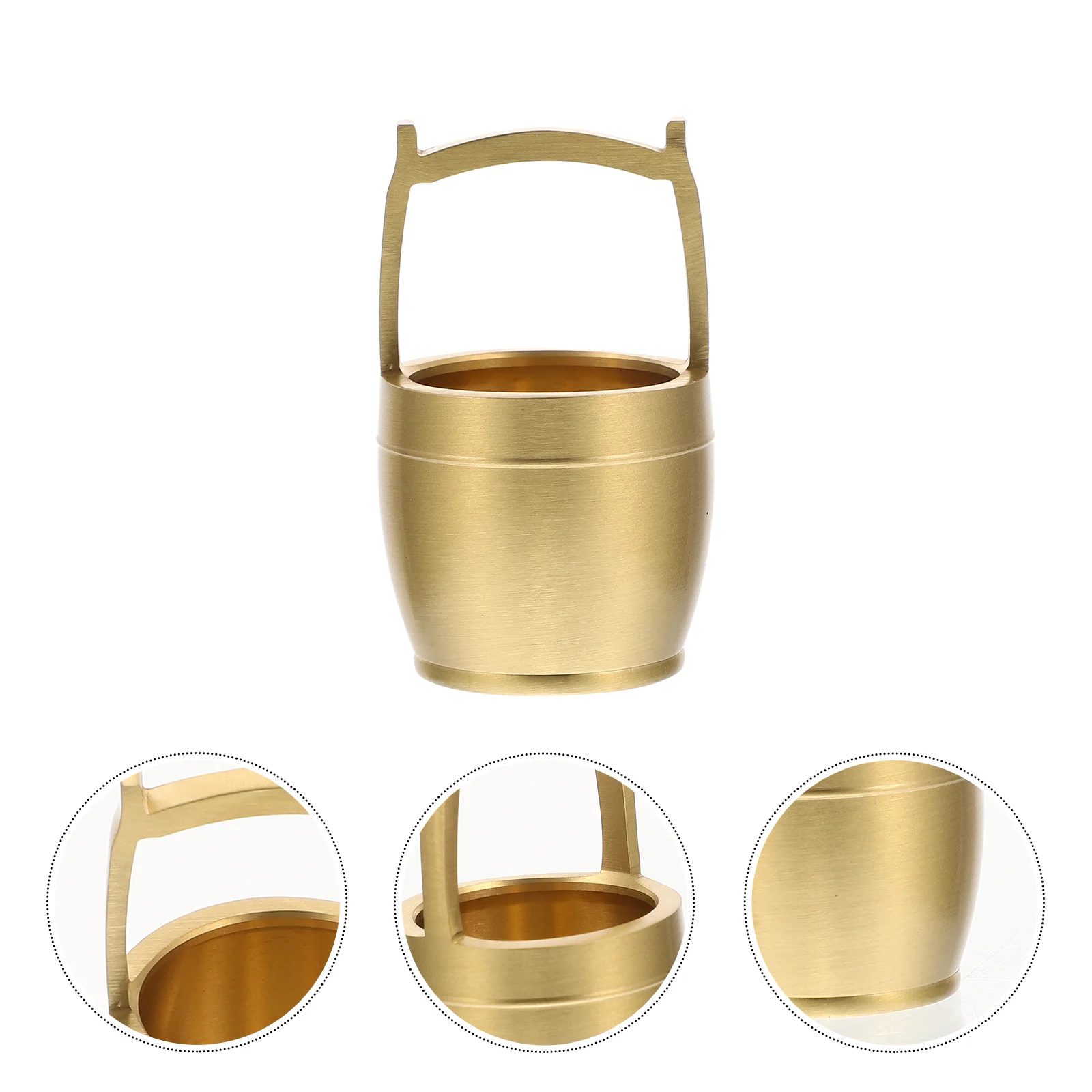 

Bucket Bowl Brass Shui Feng Chinese Offering Decoration Luck Wreath Ornament Ornaments Wealth Sculpture Statue Desktop Decor