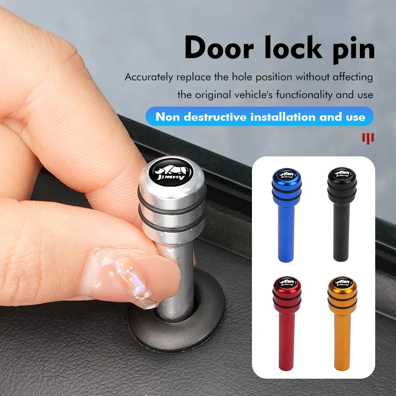 Для Suzuki 4 шт. автомобильная алюминиевая ручка дверного замка универсальные