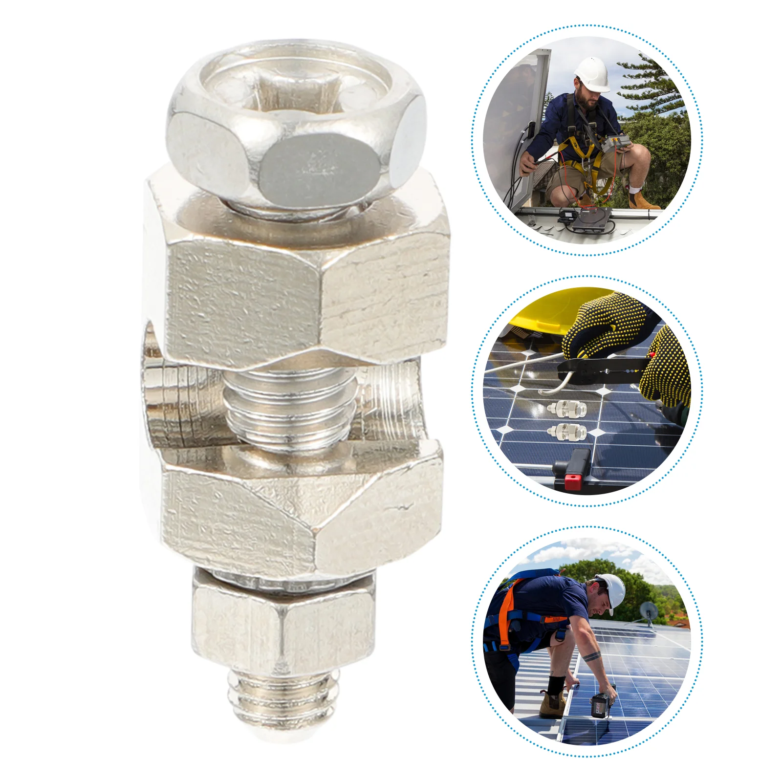 

2 Pcs Protection Grounding Clamp Electrical Wire Connectors Cable Clamps Lug