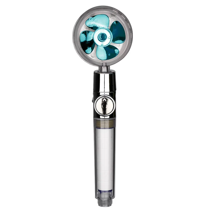 ZhangJi ручной душ с пропеллером с функцией экономии воды под высоким давлением Турбокомпрессор для ванной комнаты Аксессуары для душа