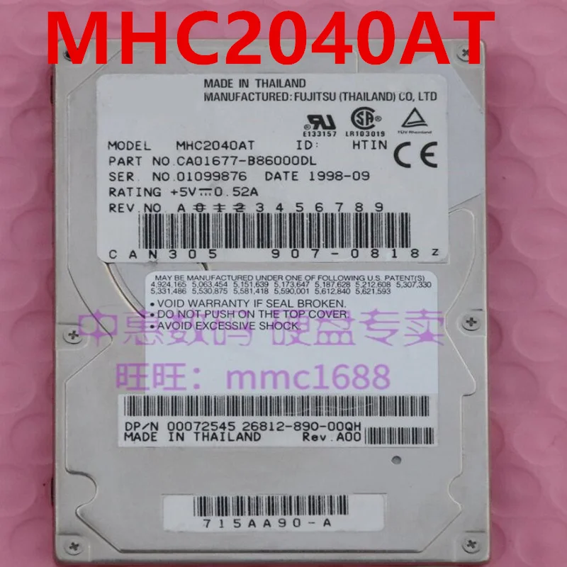 

95% New Original Hard Disk For Fujitsu 4GB 2.5" 2MB IDE 5400RPM For MHC2040AT