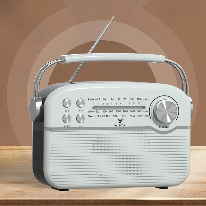 

Ностальгический bluetooth-динамик в стиле ретро, портативный Полнодиапазонный музыкальный радиоприемник «Все в одном», высокоточный динамик с ...