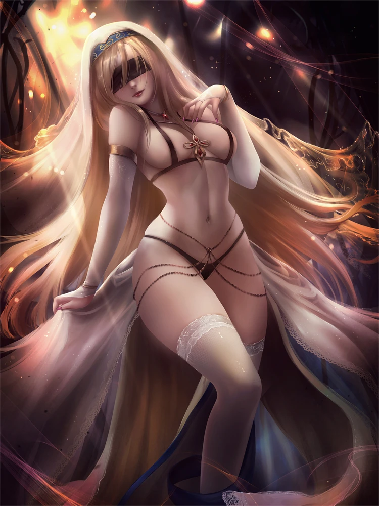 

DIY Customized Anime Goblin Slayer Priestess Sword Hang Wall Scroll Painting Poster Home Decor Collection Decorative Picture