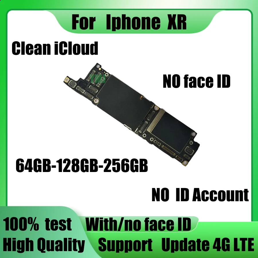 

Заводская разблокированная материнская плата для iPhone XR, 100% оригинал с/без распознавания лица, Бесплатная логическая плата icloud, поддержка об...