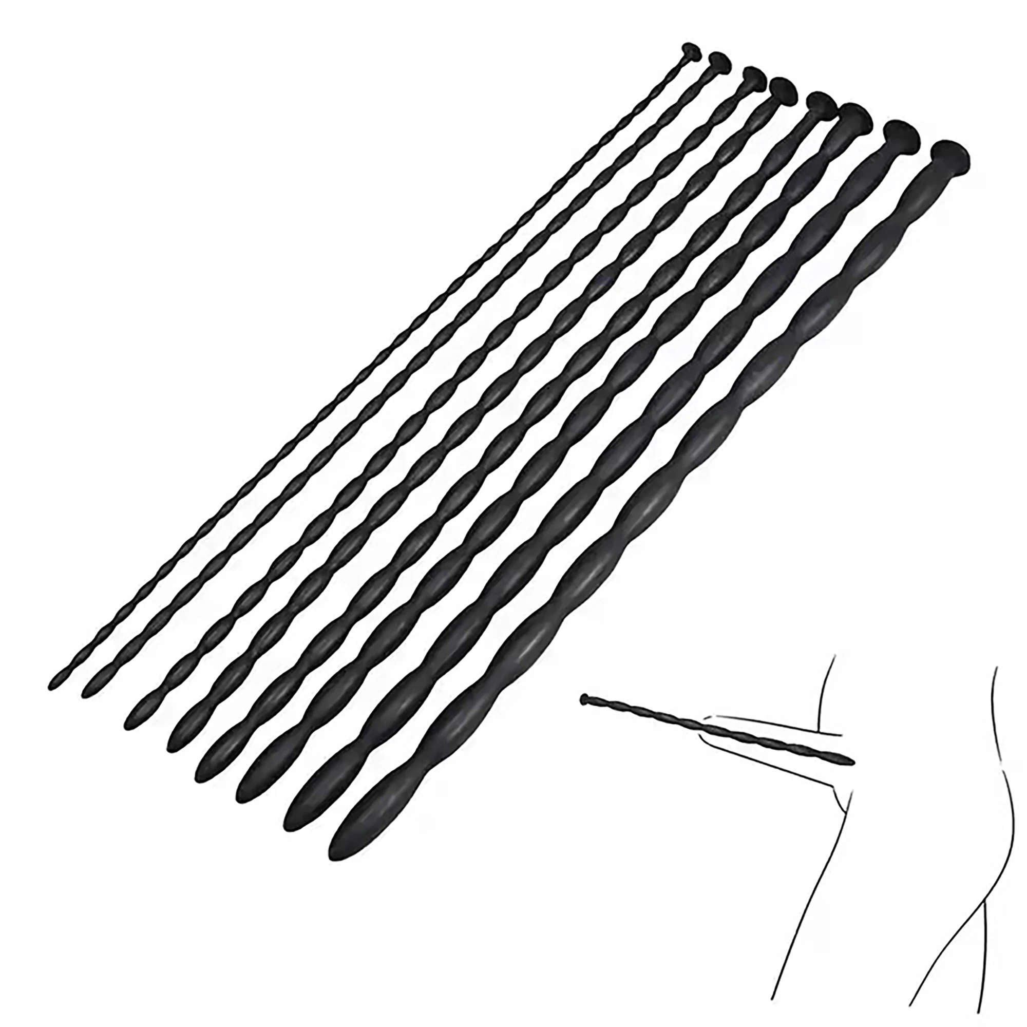 Силиконовый катетер для уретры расширитель массажер стимуляция конского глаза