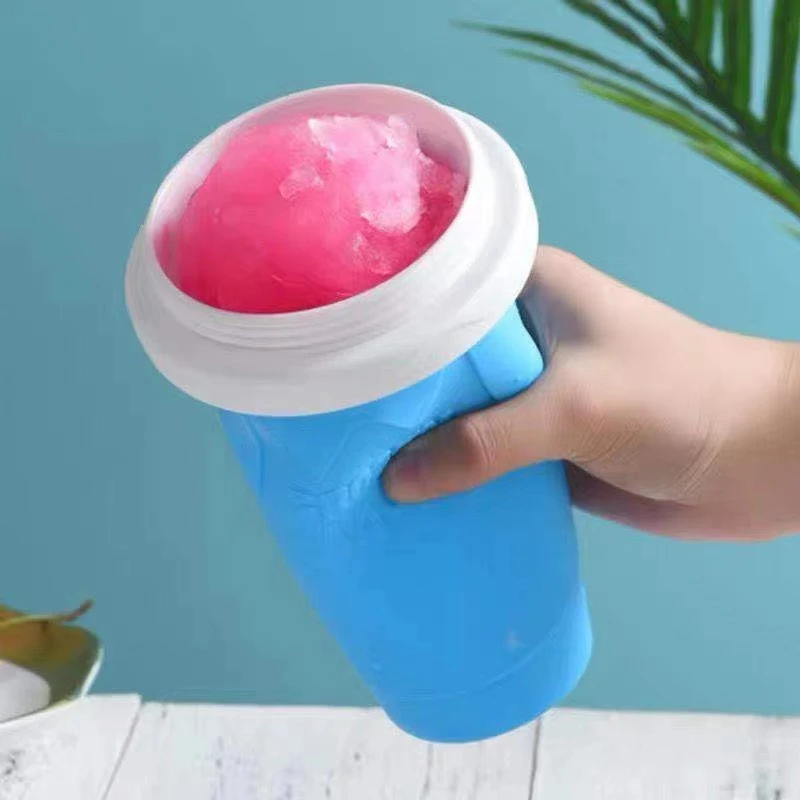 Ice Cream Slushy Maker Summer Squeeze Homemade Milkshake Bottle Quick-Frozen Smoothie Sand Cup Pinch Fast Cooling Magic Cup