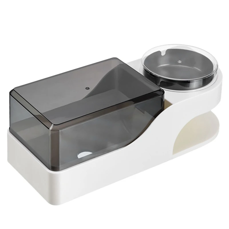 

Wall-Mounted Toilet Tissue Box With Ashtray Waterproof Toilet Paper Holder Bathroom Wall Ashtray Toilet Storage Rack