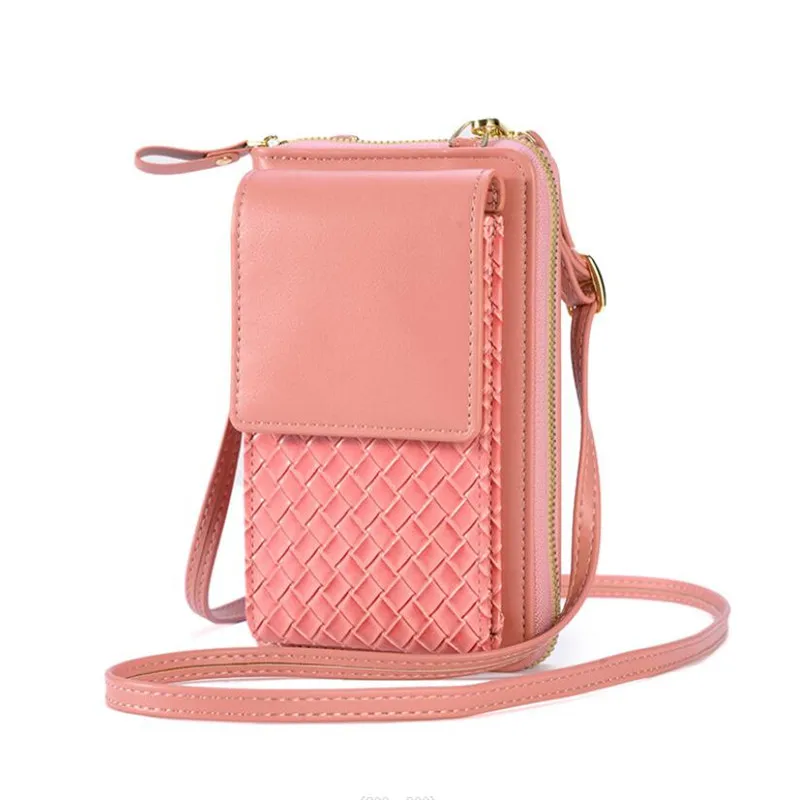 Купи New Girl Photo Mini Handbags Woven Pattern Bags For Women Multi Card Crossbody Pouch Designer Organizer Bags Long Wallet Purse за 416 рублей в магазине AliExpress