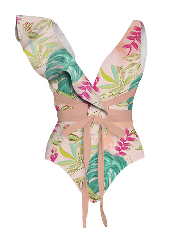 Рисунок 6 - Женская пляжная одежда с ботаническим принтом